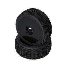 Gridlock V2 Mounted Tire (Red Compound/Carbon Wheel/1:8 Buggy)