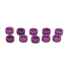Rondelle aluminium  3x6x2.5mm (violet/10pcs)