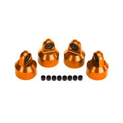Shock caps, aluminum (orange-anodized ), GTX shocks (4)/ spacers (8)