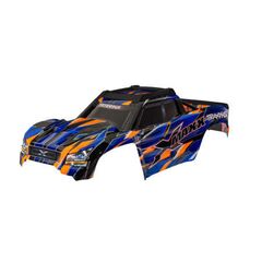 Body, X-Maxx┬«, red (painted, decals a pplied) (assembled with front & rear body mounts, rear body support, and t