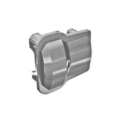 Axle cover, 6061-T6 aluminum (dark ti tanium-anodized) (2)/ 1.6x12mm BCS (w ith threadlock) (8)
