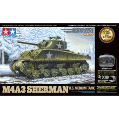 1:35 RC Tank US M4A3 Sherman (w/Control Unit)