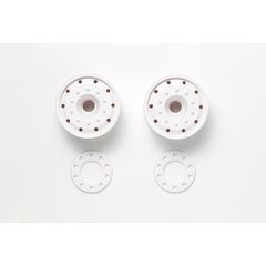 Roues à roulement à billes 30mm blanc (2)