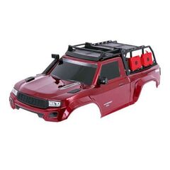 Body, TRX-4 Sport, complete, red (pai nted, decals applied) (includes grill e, side mirrors, door handles, windsh