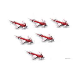 Tiger F-5E Patrouille Suisse Geschenkset mit 6 Modellen 1:200