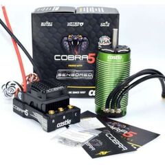 MOTEUR/VARIATEUR COBRA 5 1/7 COBRA 5, 8S, 33.6V ESC, 20A PEAK BEC W/1721-1260KV