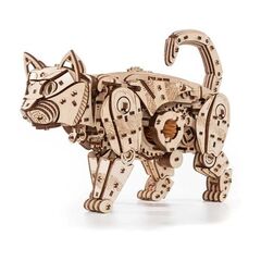EWA Katze 3D Holzbausatz Natur