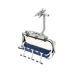 6er Sessel blau mit Haube grau 1:32