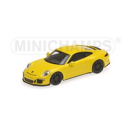 LEM870066224-PORSCHE 911 R 2016 jaune 1:87 w/Black Wheels