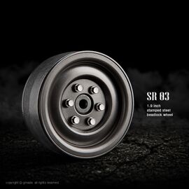 GM70187-Gmade 1.9 SR03 beadlock wheels (Uncoated steel) (2)