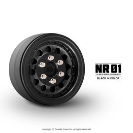 GM70224-Gmade 1.9 NR01 beadlock wheels (Black) (2)&nbsp;