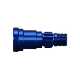 Stub axle, aluminum, blue-anodized (1 )