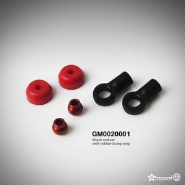 GM0020001-Gmade Shock End Set with Rubber Bump Stop&nbsp;