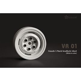 GM70106-Gmade 1.9 VR01 beadlock wheels (White) (2)