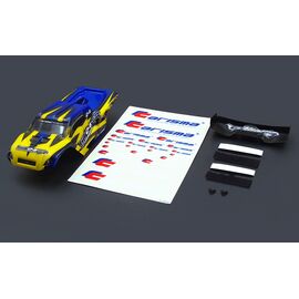 CA15687-GT24TR CAR BODY PAINTED AND DECORATED BODY (YELLOW/BLUE)