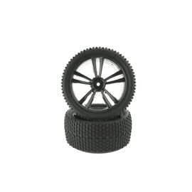 HI31310B-Black Buggy Rear Tires and Rims (31212B+31308) 2P