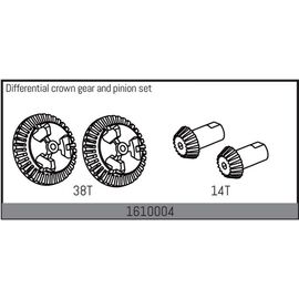 AB1610004-Differential crown gear and pinion set