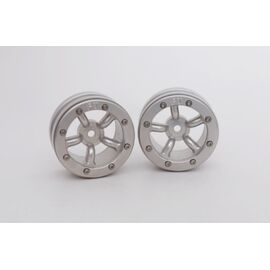 ABMT0010SS-Beadlock Wheels PT-Safari Silver/Silver 1.9 (2 pcs)&#160;