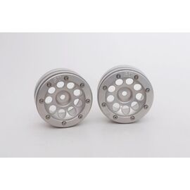 ABMT0050SS-Beadlock Wheels PT-Ecohole Silver/Silver 1.9 (2 pcs)&#160;
