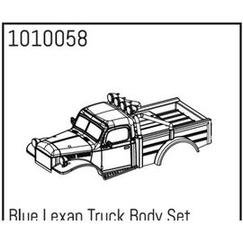 AB1010058-Blue Lexan Power Wagon Body Set
