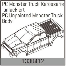 AB1330412-PC Unpainted Monster Truck Body