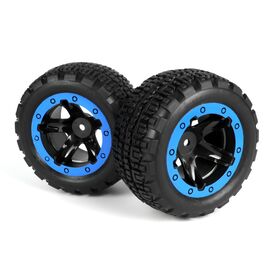 BL540109-Slyder ST Wheels/Tires Assembled (Black/Blue)