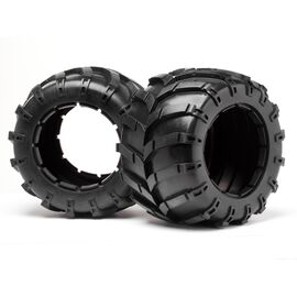 MV24106-Tyres w/Inserts 2 Pcs (Blackout MT)