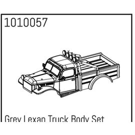 AB1010057-Grey Lexan Power Wagon Body Set