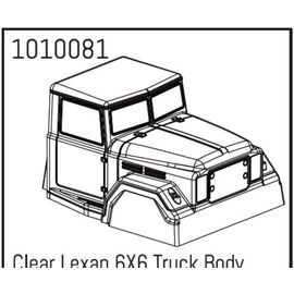 AB1010081-Clear Lexan 6X6 Truck Body