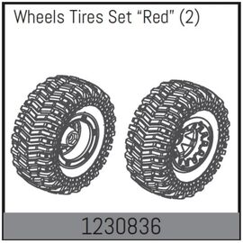 AB1230836-Beadlock Wheel Set128*65mm - Red (2)