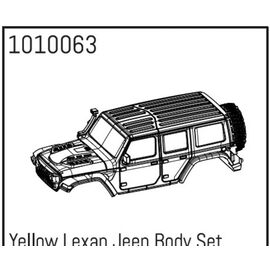 AB1010063-Yellow Lexan Wrangler Body Set