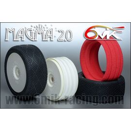 6M-TU16922-MAGMA 2.0 Tyres in 9/22 compound glued on rims (Pair)