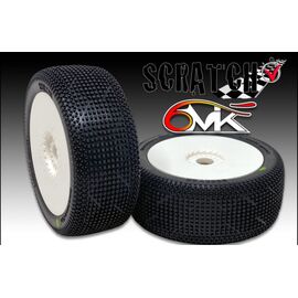 6M-TU171525-Scratch Tyres glued on rims - 15/25 compound (pair)