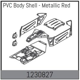 AB1230827-Body Shell Set - Metallic-Red