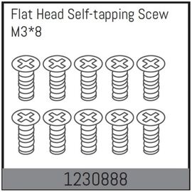 AB1230888-M3*8 Flat Head Self-tapping Screw Set (10)