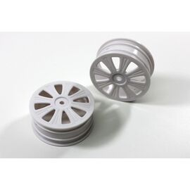 ABTR4032-Front Rims white (2) 4WD Buggy