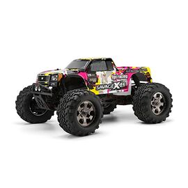 HPI105897-NITRO GT-3 TRUCK PAINTED BODY (YELLOW/PINK/BLACK)