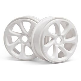 HPI101470-White Turbine Wheels (pr)