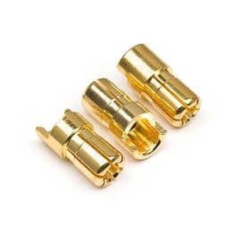 HPI101952-Male Gold Connectors (6.0mm dia) (3 Pcs)