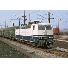 E-Lok BR 181.2 DB Saar beigeblau IV + DSS PluX22