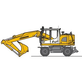 Liebherr Mobilbagger mit Löffel