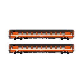 ARW36.H25501-SBB 2er Set Personenwagen Bpm&nbsp; 2.Kl. (UIC Z1)&nbsp; Ep.0.20 SWISS EDITION