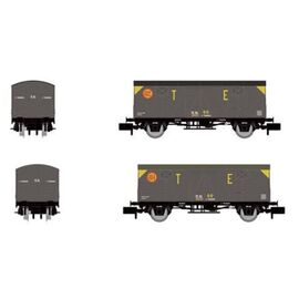 R.N. 2 geschlossene Güterwagen J3, T.E., Ep III