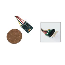 LokPilot micro V4.0, DCC Decoder 6-pol. NEM 651