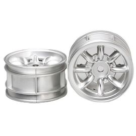 Tamiya 24mm 8-Spoke Wheels 2pcs plated