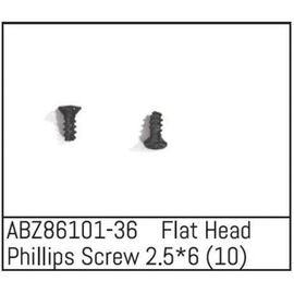 ABZ86101-36-Flat Head Phillips Screw 2.5*6 - Mini AMT (10)