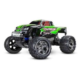 LEM36054-61G-M.TRUCK STAMPEDE 1:10 2WD EP RTR GREEN w/LED Lighting &amp; Charger &amp; Battery