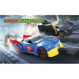 ARW50.G1143-Micro Scalextric Justice League (Mains Powered) NEW TOOL 2019