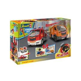 ARW90.00973-Junior Kit RC Feuerwehrauto &amp; Abfallwagen (2in1)