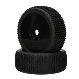 PA9382-Khaos Mounted Tire (Pink Compound/Carbon Wheel/1:8 Buggy)